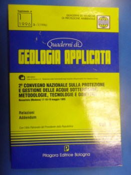 quaderni di geologia applicata supplemento 1996