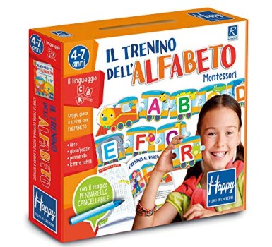 trenino dell\'alfabeto montessori