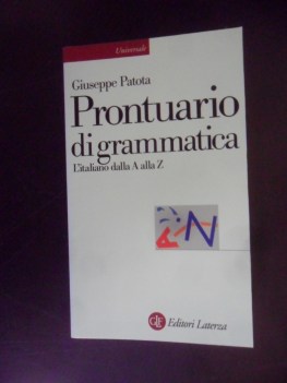 prontuario di grammatica. l\'italiano dalla a alla z