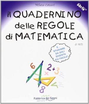 quadernino delle regole di matematica fcNO PRENO