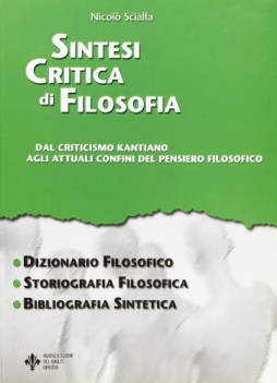 sintesi critica di filosofia dal periodo kantiano ad oggi