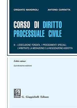 corso di diritto processuale civile ediz minore 3