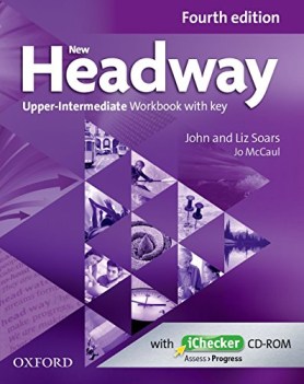 new headway upper interm.(4), wb +key inglese, grammatica