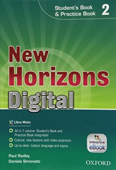 new horizons digital pack 2 +eb inglese, grammatica