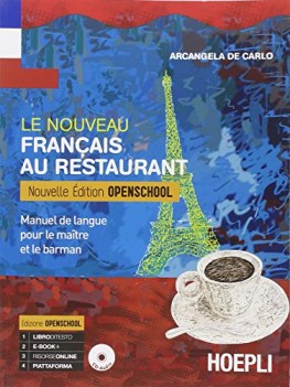 nouveau francais au restaurant +cd open francese tecnico