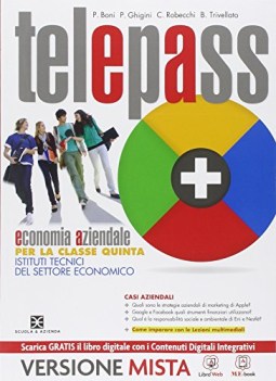 telepass+ x 5 anno +eb diritto,economia,finanze