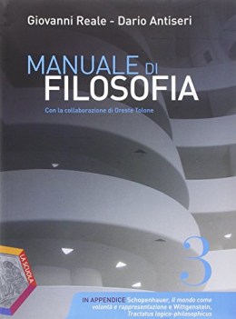 manuale di filosofia 3 +eb antologie filos.,pedag.