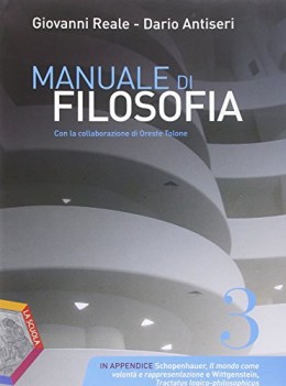 manuale di filosofia 3 +eb +dvd antologie filos.,pedag.