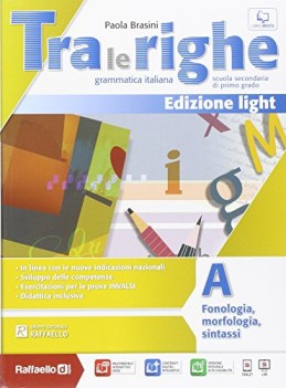 tra le righe light a+b+quad. italiano, gramm. medie