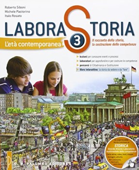 Laborastoria ed.leggera 3 +dvd storia biennio lic e 1 mg