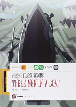 three men in a boat (devon) a1a2 inglese, antol.e lett.