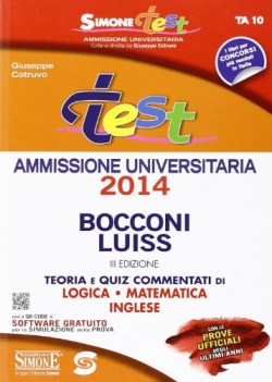 bocconi luiss, test 2014 libri temi