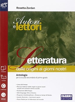 autori e lettori 2 (3t) +eb italiano, antologia media