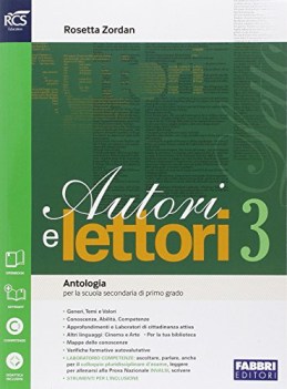 autori e lettori 3 (2t) +eb italiano, antologia media