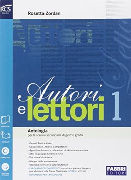 autori e lettori 1 (3t) +eb italiano, antologia media