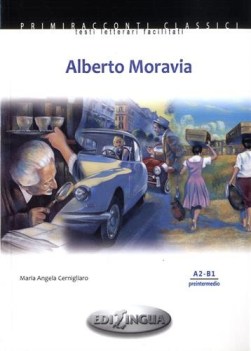 alberto moravia +cd, lett. x stranieri italiano per stranieri