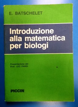 Introduzione alla matematica per biologi