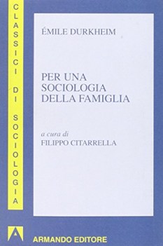 per una sociologia della famiglia