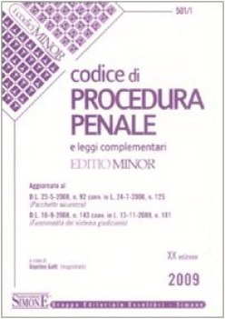 codice di procedura penale e leggi complementari ediz. minore