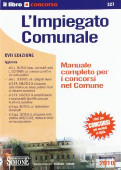 impiegato comunale manuale completo per i concorsi nel comune