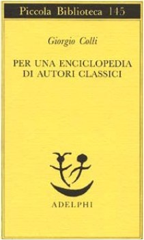 per una enciclopedia di autori classici