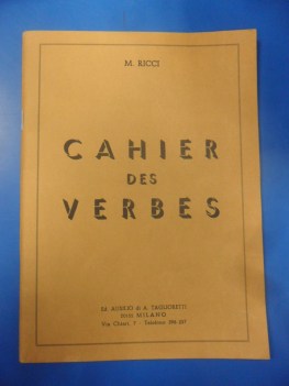 cahier des verbes NO PRENO VEDI 9788843309238