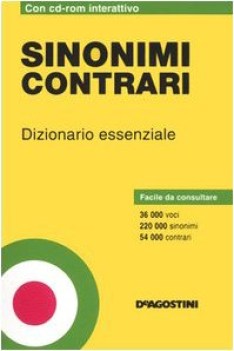 dizionario sinonimi e contrari fc +cdrom MIDI