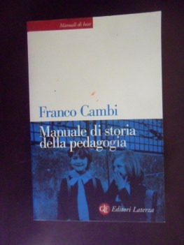 manuale di storia della pedagogia