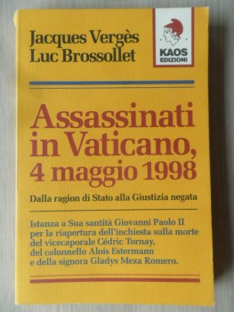 Assassinati in vaticano 4 maggio 1998.