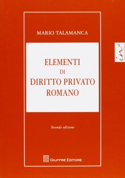 elementi di diritto privato romano