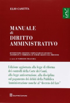 manuale di diritto amministrativo 15esima ed.