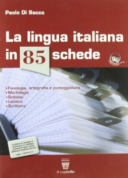 lingua italiana in 85 schede (volume)