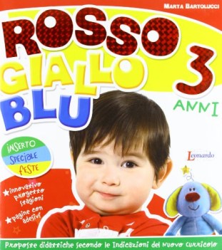 rosso giallo blu 3 anni