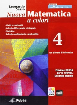 nuova matematica a colori rossa 4 +eb matematica it e ip