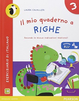 mio quaderno a righe ed.blu 3 libri vacanze