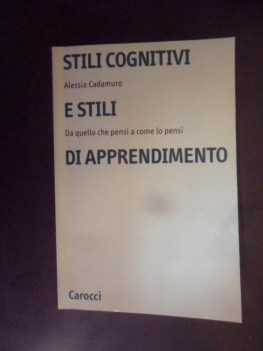 stili cognitivi e stili di apprendimento