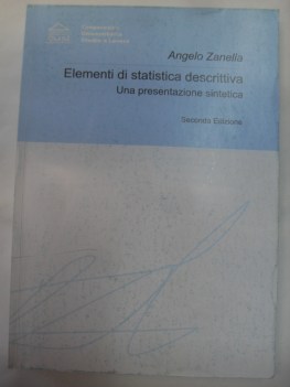 elementi di statistica descrittiva , presentazione sintetica 2Ed