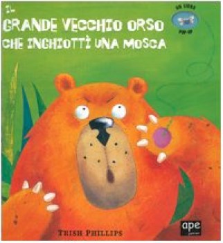 grande vecchio orso che inghiotti una mosca