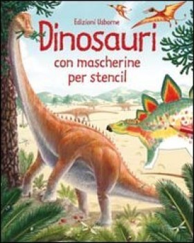 dinosauri con mascherine per stencil