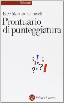 prontuario di punteggiatura