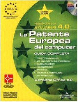 patente europea del comp. Office XP Syllabus 4 +cd