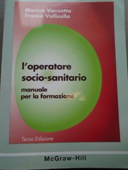 operatore socio sanitario  manuale per la formazione