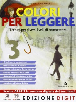 colori per leggere 3 (2t) italiano, antologia media