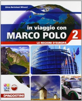 in viaggio con marco polo 2 +regioni +cd geografia sc.media