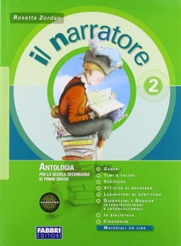 narratore 2 +magazine (4t) italiano, antologia media