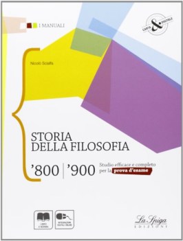 storia della filosofia \'800-\'900 filosofia,pedag.-manuali