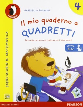 mio quaderno a quadretti 4 ed.blu fc15 vedi 9788865188835