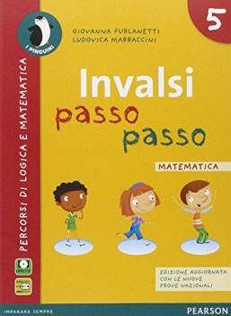 invalsi passo passo, matematica x 5 elem libri temi