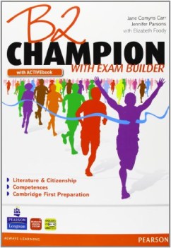 b2 champion with exam builder+activebook inglese, grammatica