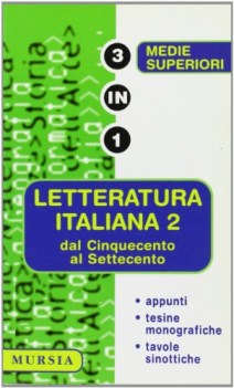 letteratura italiana 2 dal \'500 al \'700